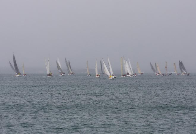 Fleet heads off on the first lap of Lake Macquarie - Heaven Can Wait One Lap Dash and 24hr race © Sail-World.com /AUS http://www.sail-world.com